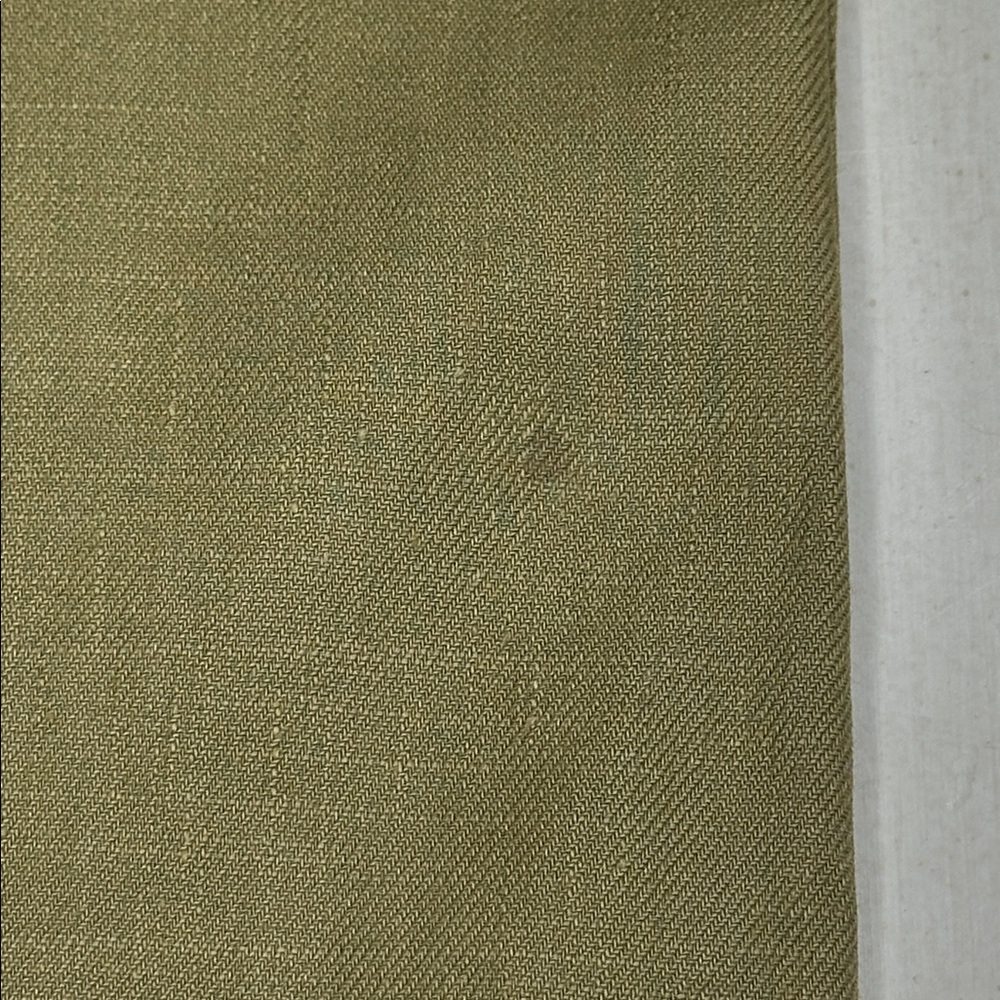 Cabi Women's‎ Linen Blend Charlie Trouser Size 14 Olive Green Flared Pant #5314L - Picture 16 of 16